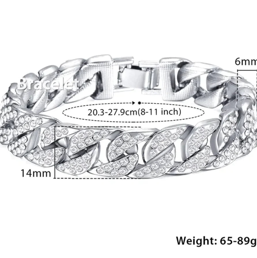 Gold Miami Chain Bracelet